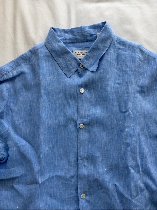 Club Monaco Other - Club Monaco Light Blue Linen Button-Down Shirt